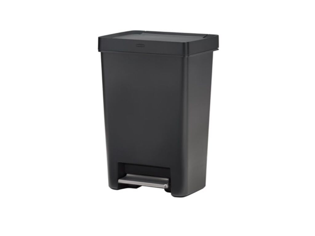 CUBO BASURA RUBBERMAID PEDAL PREMIER SERIES 47 L. GRIS OSCURO