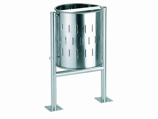 PAPELERA CIRCULAR BASCULANTE 60 LT CON CENICERO