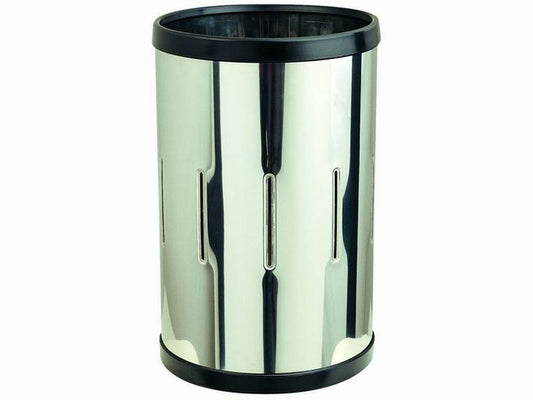 PAPELERA DE ACERO INOX TROQUELADA GH