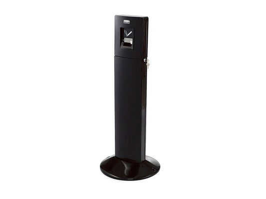 CENICERO VERTICAL RUBBERMAID METROPOLITAN NEGRO
