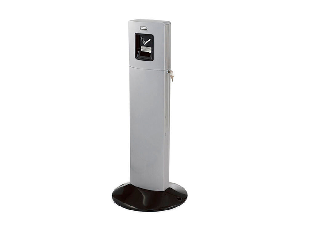 CENICERO VERTICAL RUBBERMAID METROPOLITAN GRIS
