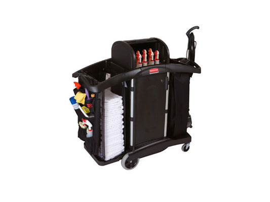 Carro de camarera Rubbermaid alta seguridad