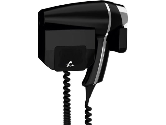 SECADOR DE PELO CLIPPER II NEGRO CON SOPORTE FRONTAL