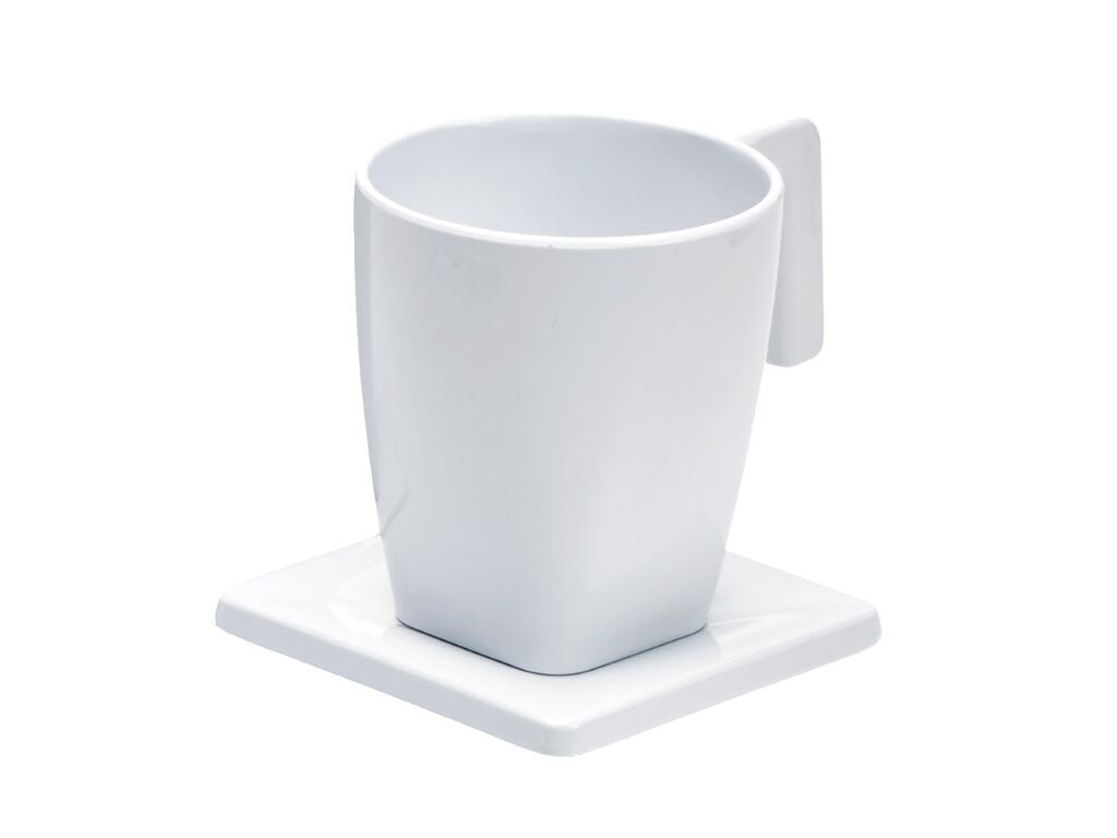 BANDEJA JVD MAESTRO TAZA PLATO BLANCA