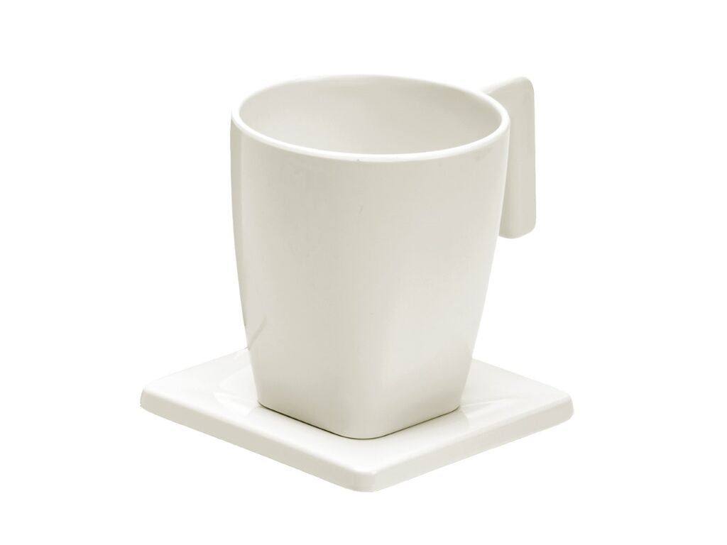 BANDEJA JVD MAESTRO TAZA PLATO MARFIL