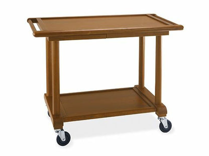 Carro de servicio de madera & CARRO DE SERVICIO DE MADERA� Nogal