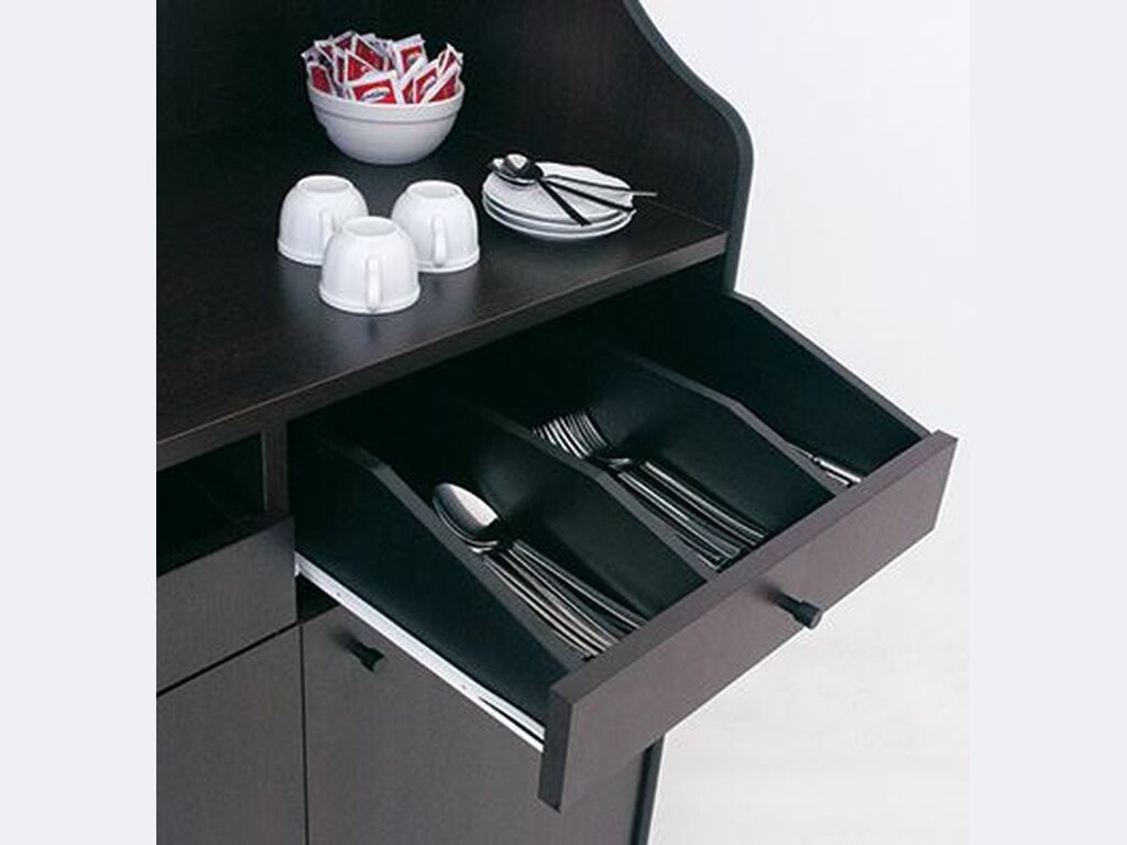 Mueble cubertero dos puertas, estantes