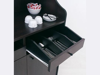 Mueble cubertero dos puertas, estantes