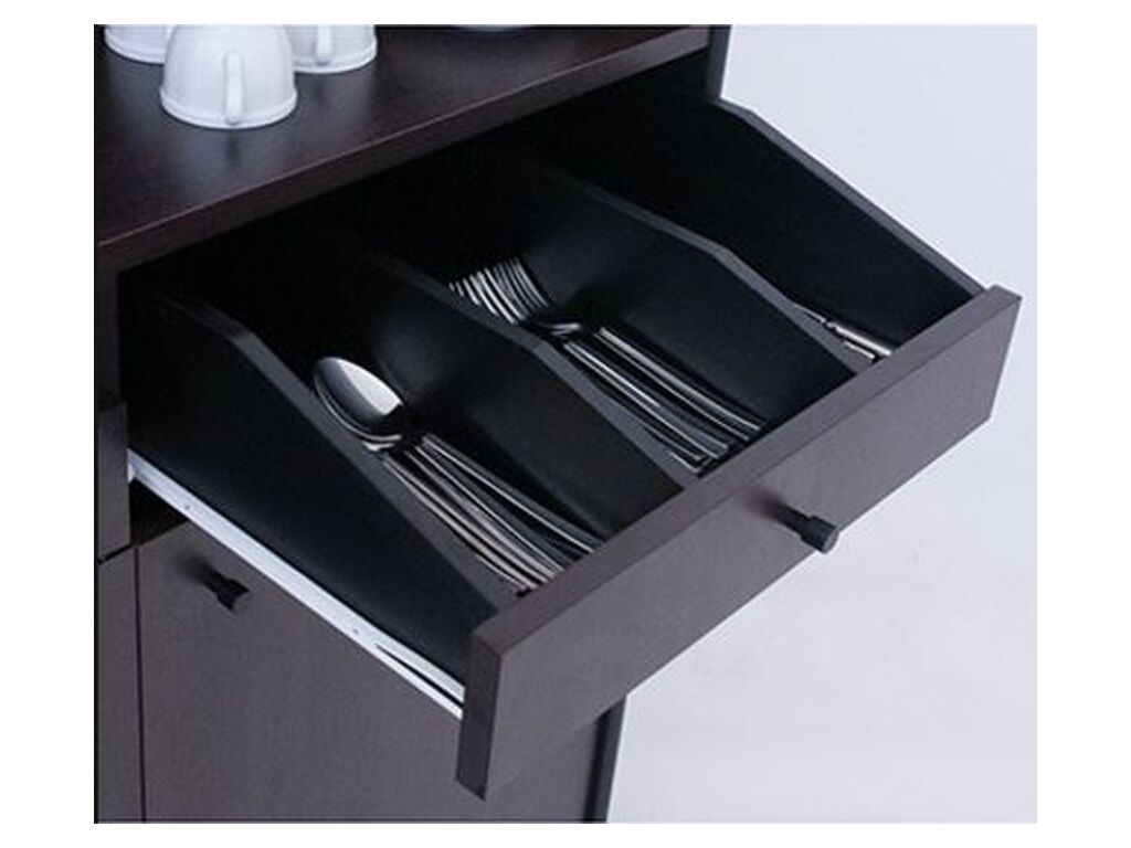 Mueble cubertero, estantes