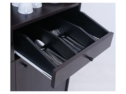 Mueble cubertero, estantes
