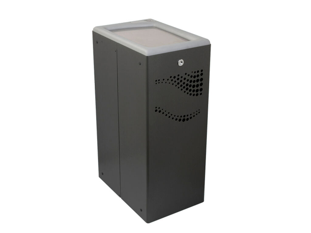 PAPELERA RECTANGULAR LLAVE TAPA BASCULANTE