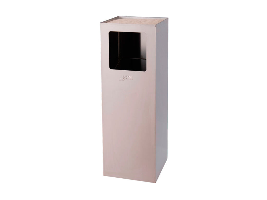 PAPELERA CENICERO ARENA RECTANGULAR INOX