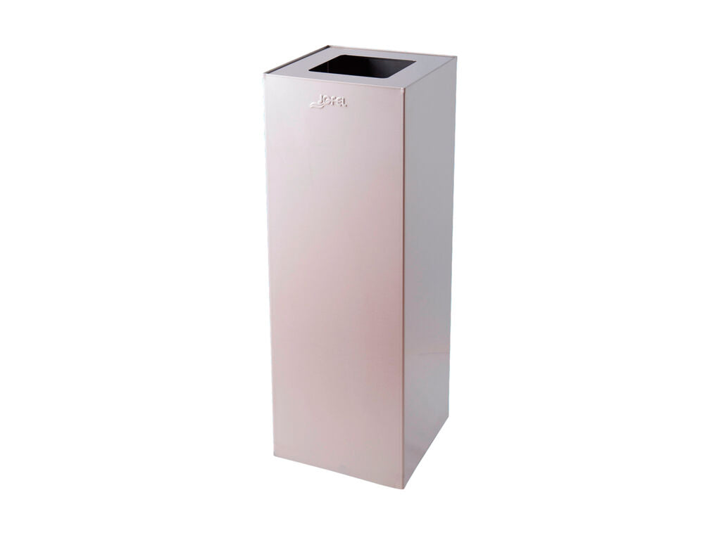 PAPELERA RECTANGULAR BOCA SUPERIOR ACERO INOX