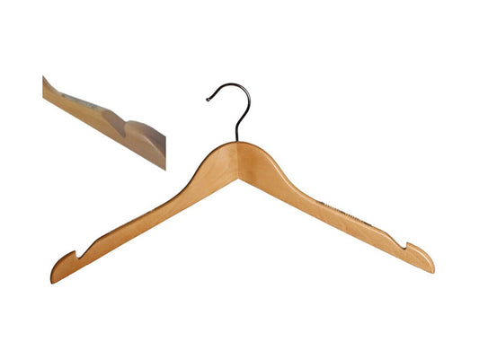 PERCHA CURVA CON MUESCAS Y ANTIDESLIZANTE