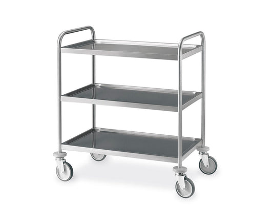 Carro servicios acero inox 3 bolted