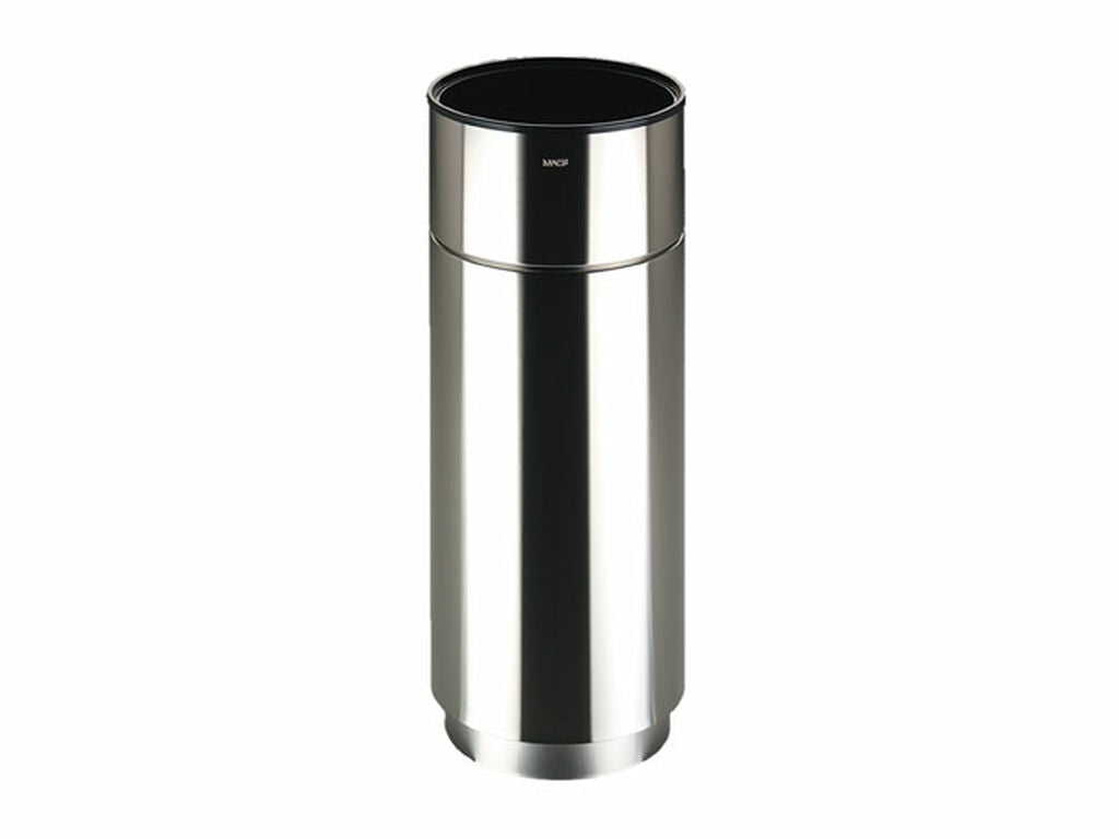 PAPELERA STEEL ELEGANTE