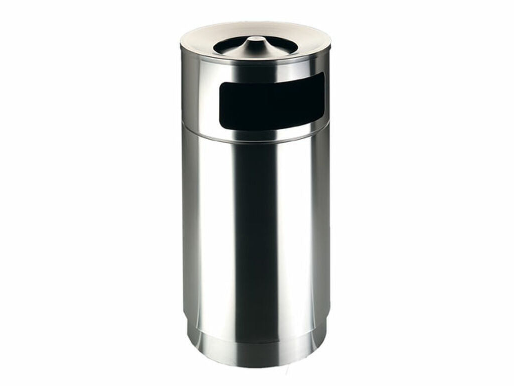 PAPELERA CENICERO HARD ACERO INOX