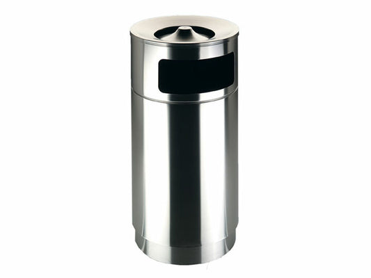 PAPELERA CENICERO HARD ACERO INOX