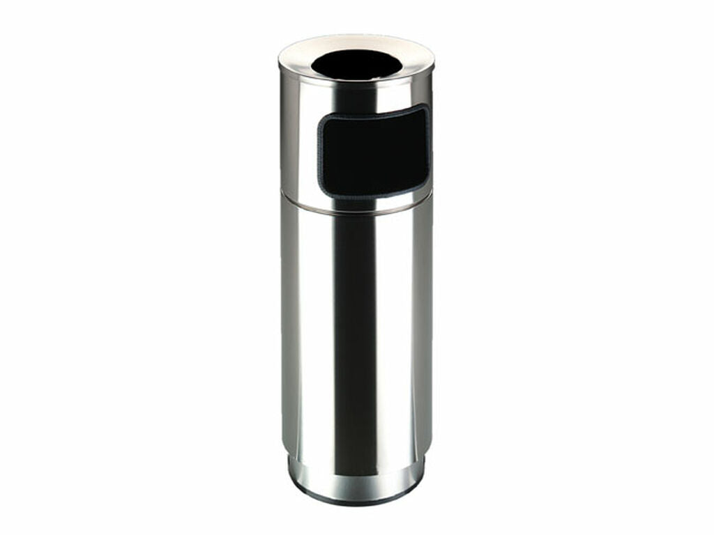 PAPELERA CENICERO STEEL ELEGANTE