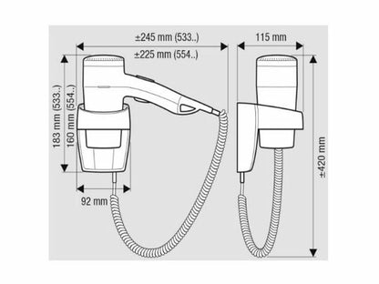 SECADOR DE PELO EXECUTIVE 1200 CON SOPORTE (1)