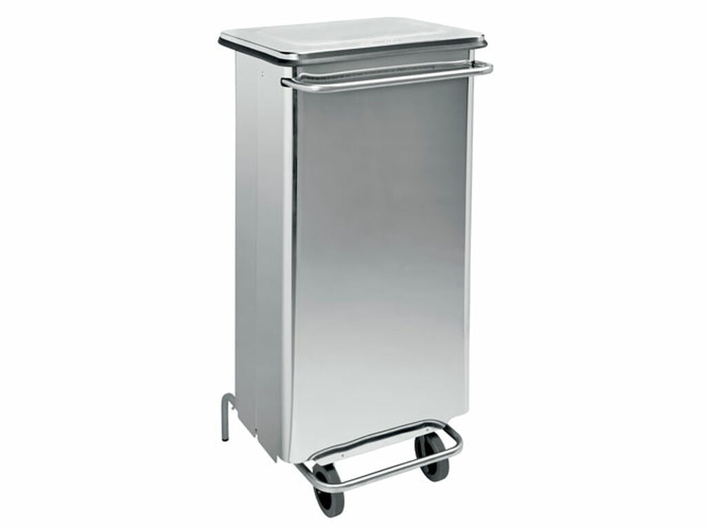 CONTENEDOR MOVIL CON PEDAL INOX CONTINOX 110