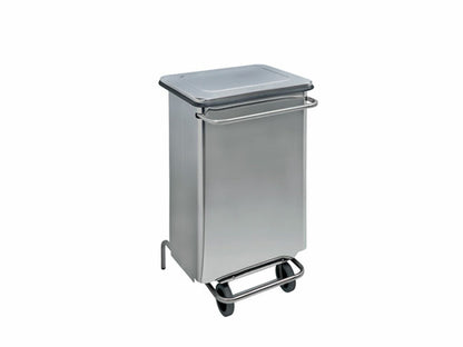 CONTENEDOR MOVIL CON PEDAL INOX CONTIMAR 70