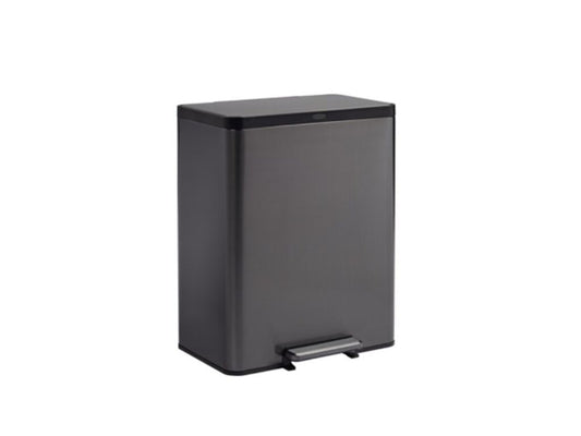 CUBO METALICO RUBBERMAID  ELITE DUAL PEDAL 60 L. GRIS OSCURO