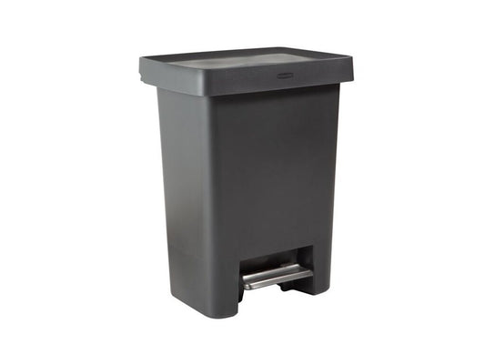 CUBO BASURA RUBBERMAID RESINA PEDAL 72 L. GRIS OSCURO