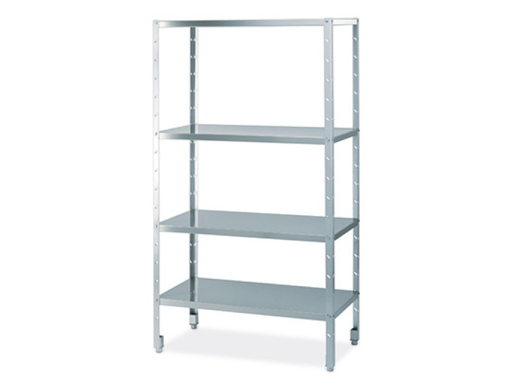 SISTEMA DE ESTANTERIAS INOX MODULARES AISI 304 PARA HOSTELERIA 150cm