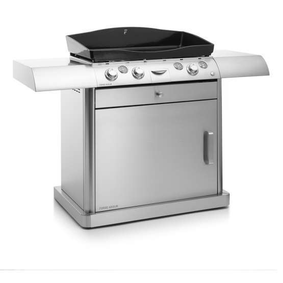 CHARIOT INOX PLANCHA Á GAS INNOVA 80 FORGE ADOUR
