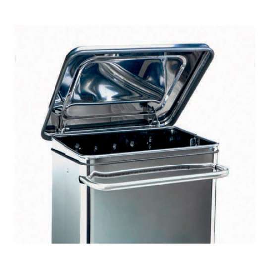 CONTENEUR MOBILE AVEC PÉDALE INOX CONTINOX 110