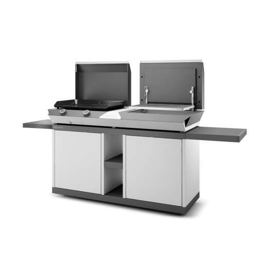 TABLE AVEC ROUES PLANCHA COMBI G FORGE ADOUR